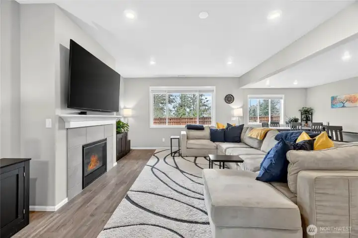 Gas fireplace in Living room