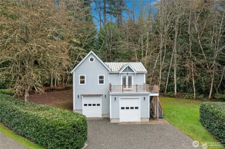 Charming permitted ADU with heated two car garage