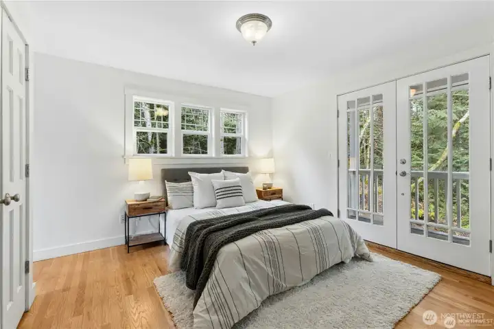 ADU Bedroom with balcony