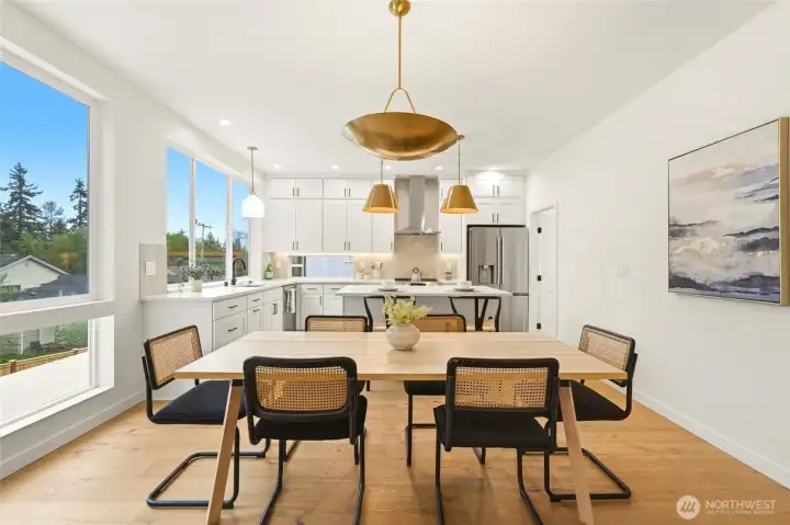 2nd level dining space