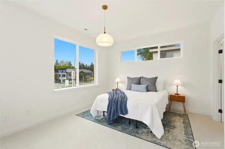 3rd bedroom on 3rd level with walk-in closet