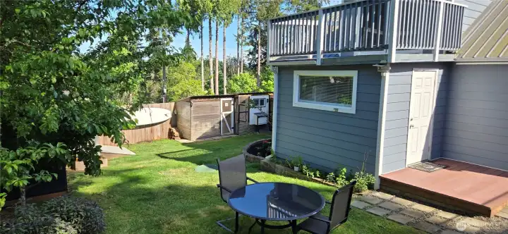 Private backyard