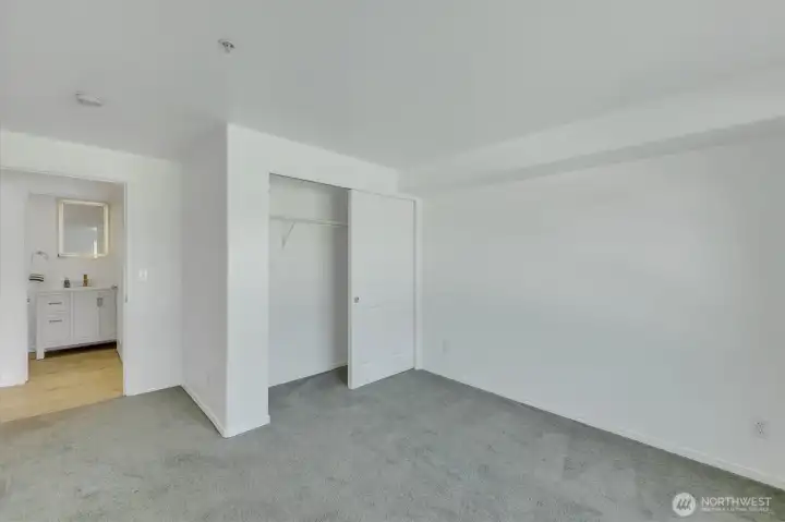 Second bedroom with second full bathroom across the hall.