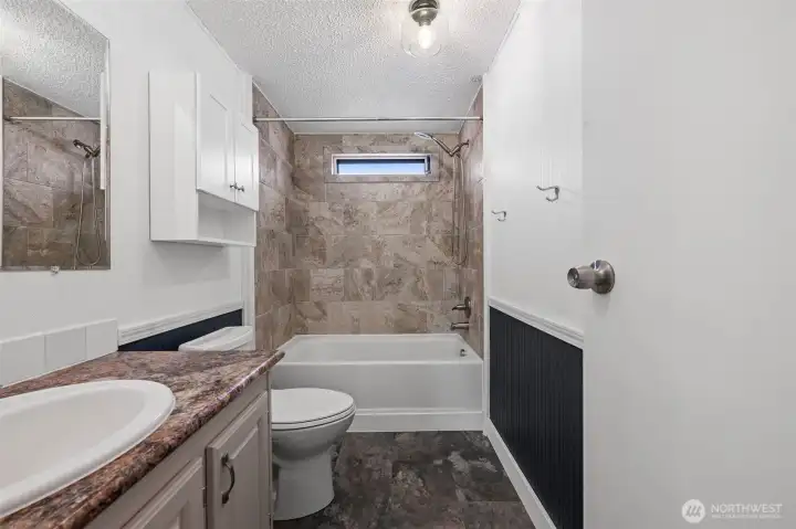 Guest bath just off the second bedroom
