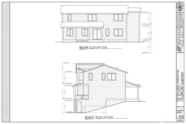 Proposed Plan Elevations Right Side and Rear.