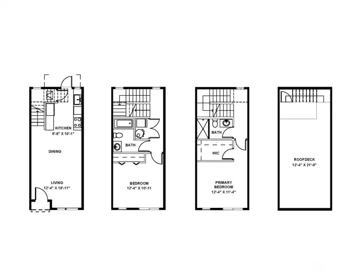 Explore the spacious floor plans at Lotus II. Each home is designed with functionality and comfort in mind, featuring open living areas, well-appointed bedrooms, and a stunning rooftop deck perfect for entertaining. Find your ideal fit in Whittier Heights.