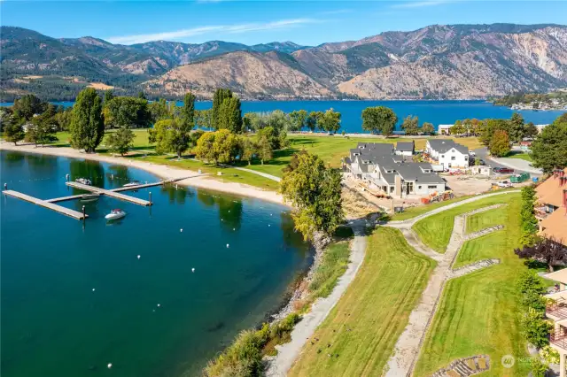 Lake Access directly in front of townhomes
