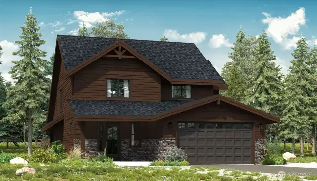 Semi-Custom Monroe Front Exterior - Rendering