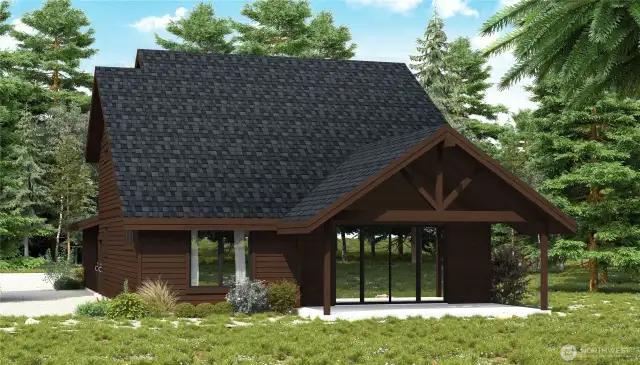 Semi-Custom Monroe Back Exterior - Rendering