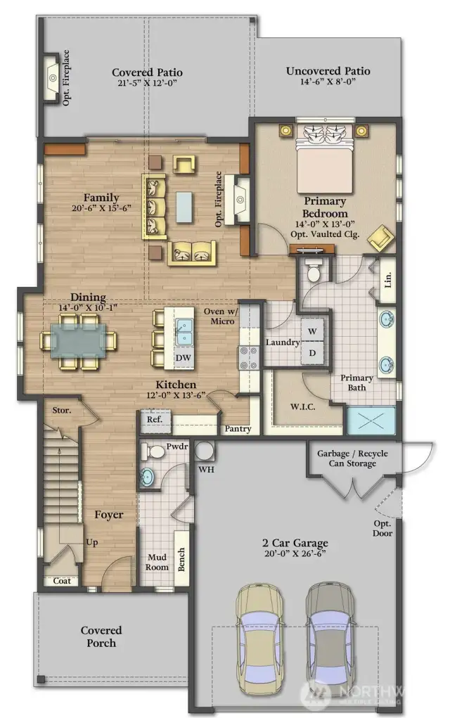 Main floor rendering