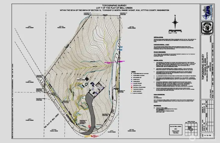 Plat map showing the lower drive way as option