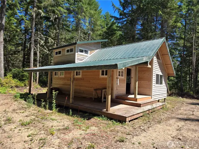 Existing unfinished building to convert to storage.