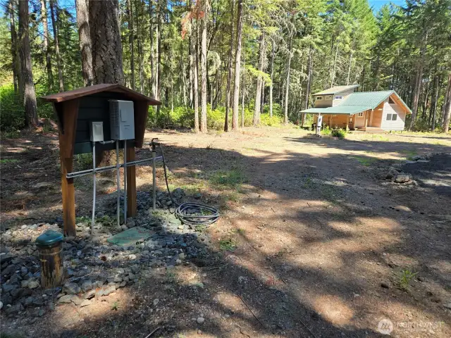 power on site next to the well