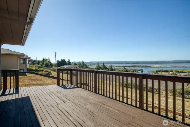 Deck off of the kitchen
