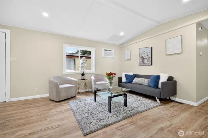 Ample living room