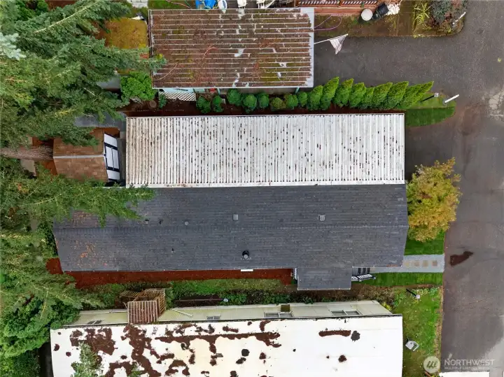 NEW ROOF and wood underneath