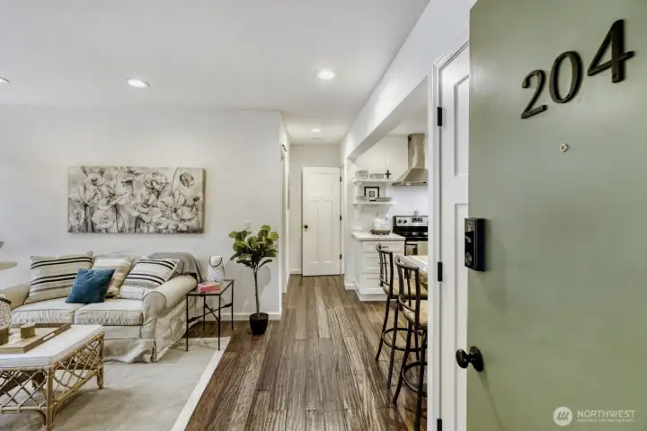 Semi private separate entrance ..Only one unit on this wing and floor.Great layout...many upgrades.. charm meets modern conveniences