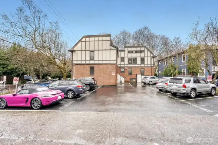 Off street parking located conveniently close to your entrance for easy loading/unloading