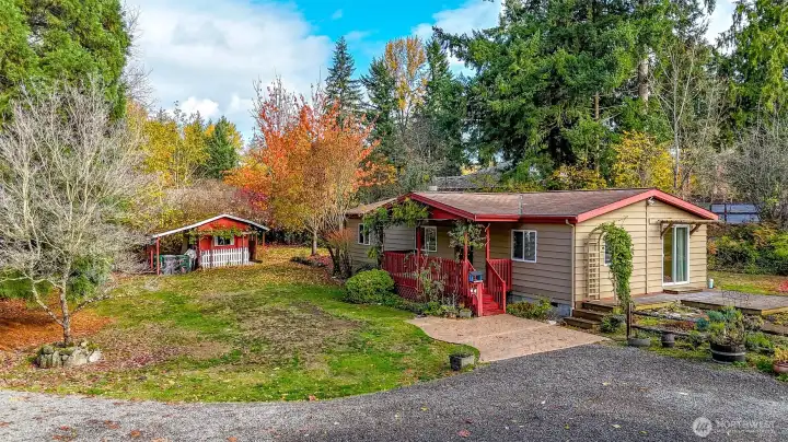 This property has a 3 bed, 2 bath home with detached 2 car garage, a chicken coupe, fully fenced pasture, garden shed and detachd studio with potential to transform to tiny home for guest house or rental opportunity!