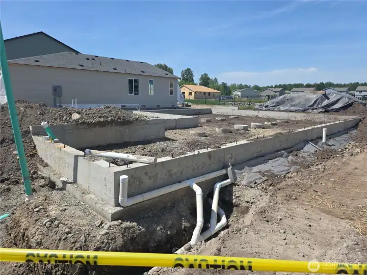 Foundation stage of construction