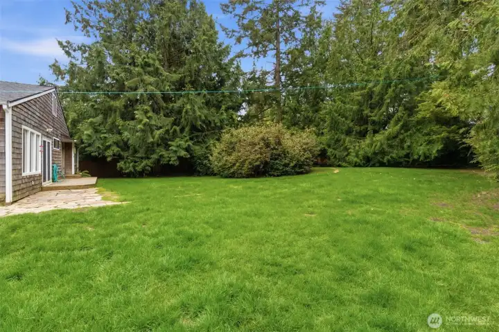 Level lot.  A total of three lots for your own secluded paradise