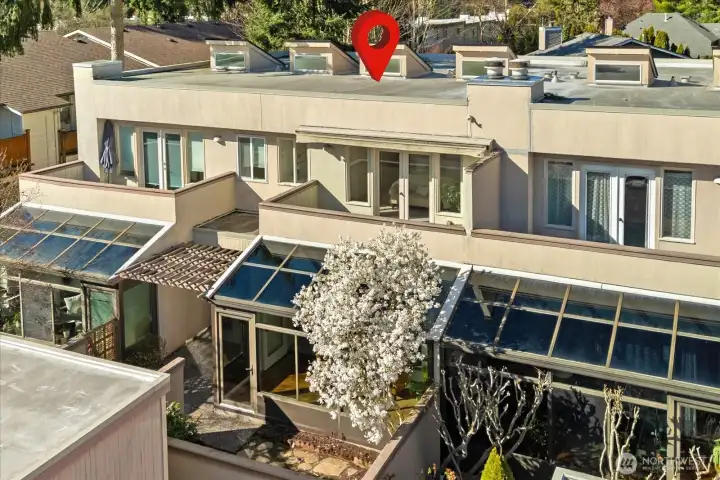 Set quietly at the back of the complex, far off the street