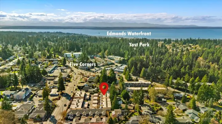 Prime Five Corners location close to downtown Edmonds