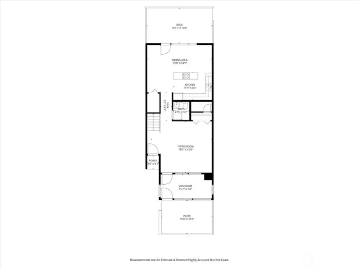 Main level floor plan