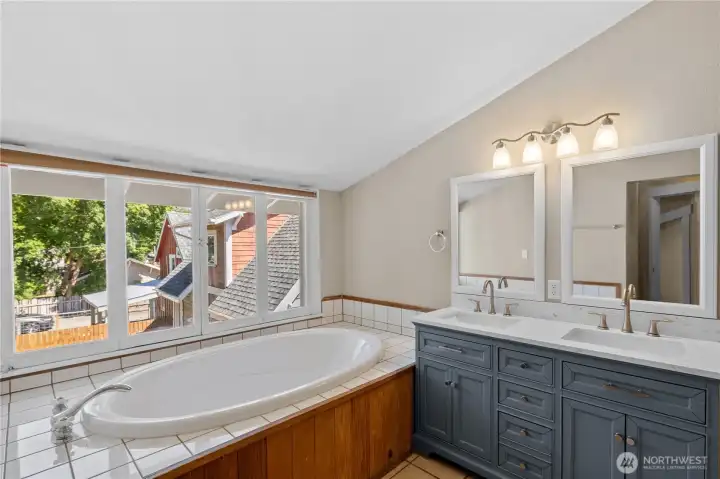 Upstairs primary bath