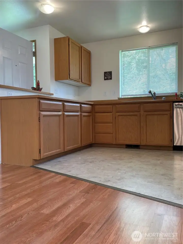 Plenty of cabinets and counter space