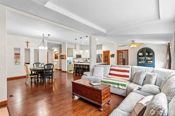 Expansive living area.