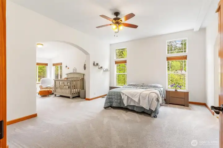 Oversized primary suite