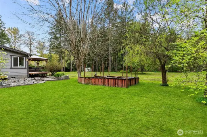 Designated garden area.