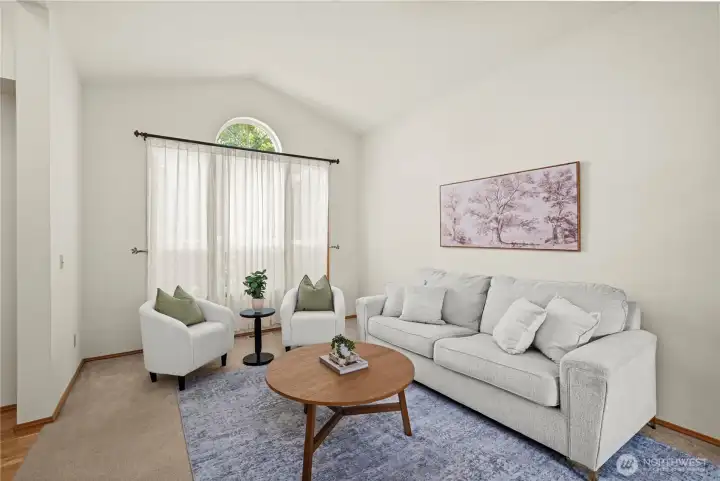 Formal living room upon entry.