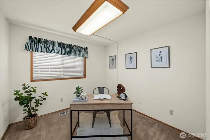 Office on main level of home.