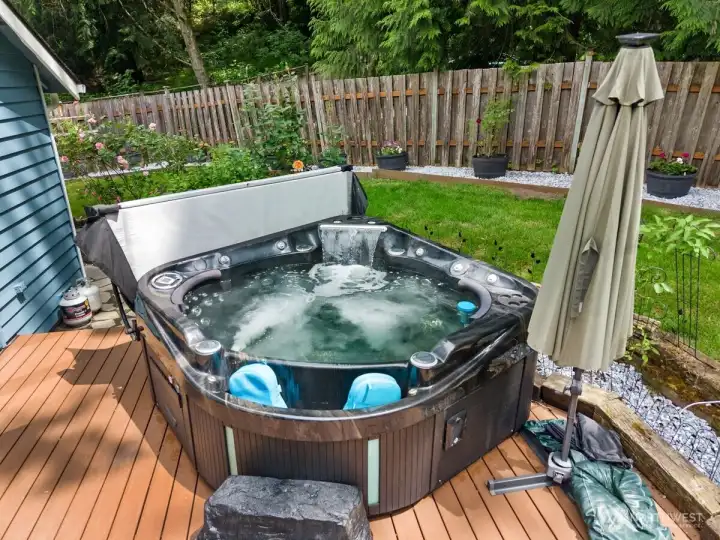 Hot tub will stay!