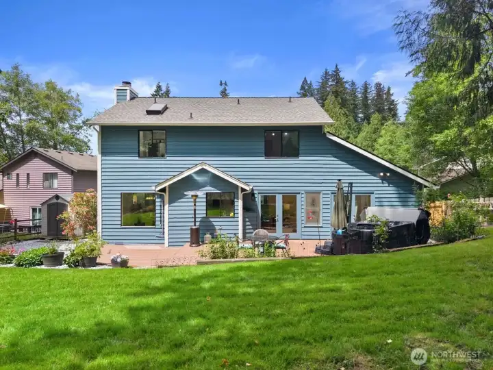 View of the back of the home.