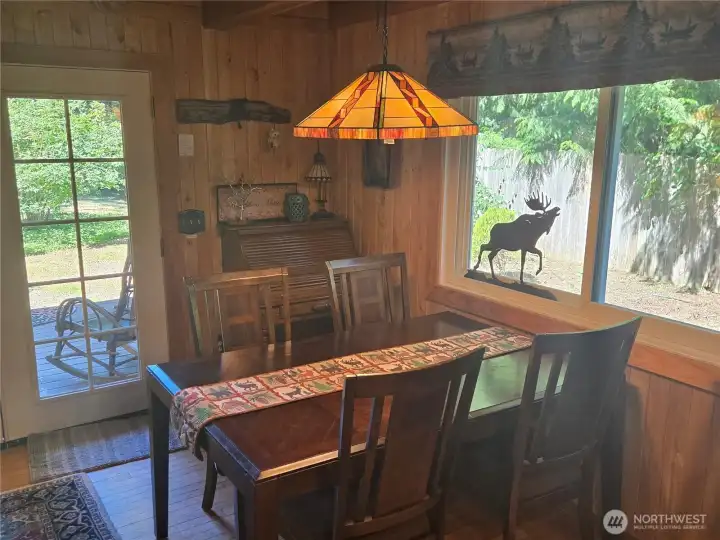 Nice dining space.