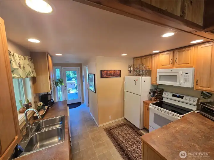 Spacious kitchen.