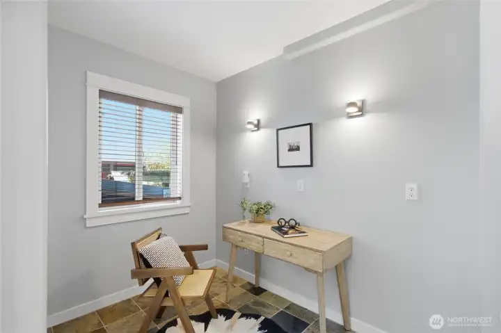 Lower level foyer / office