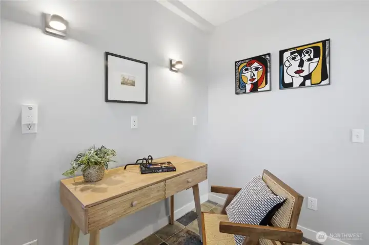 Lower level foyer / office