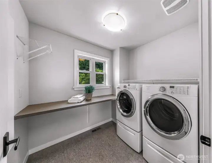 upstairs laundry