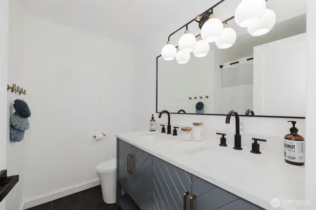 Hallway bathroom