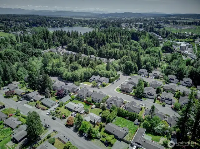 South facing ariel view