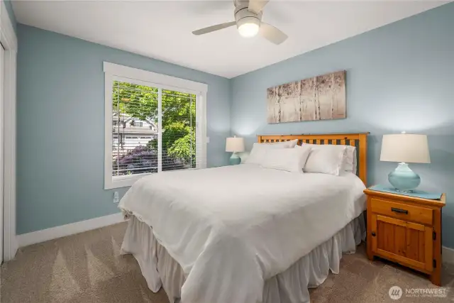 Bedroom no. 1 - note that all bedrooms have been updated with new carpet!