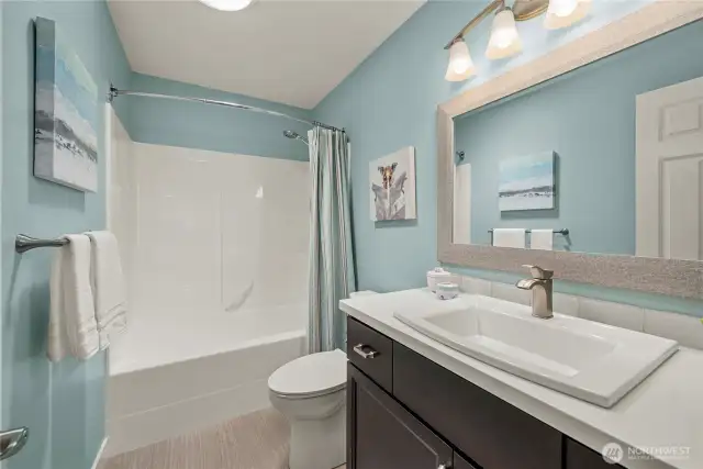 Shared and updated full bathroom!