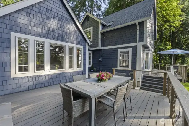 Intimate outdoor areas perfect for dining or morning coffee