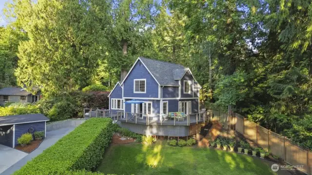 Nature wraps this home in a calm, steady embrace
