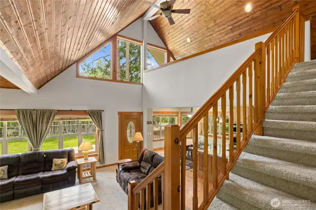 Staircase to upper level