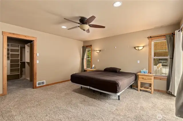 Main floor primary suite